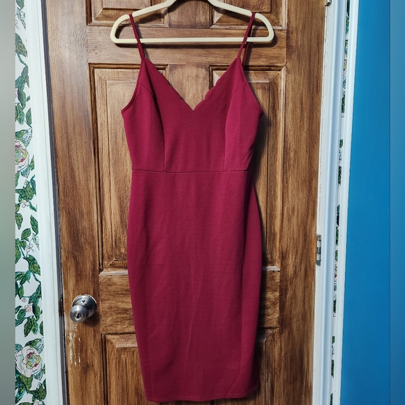 NWOT sz L Socialite Spaghetti Strap Cocktail Dress - Picture 3 of 7